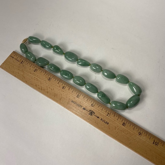 Natural Stone Green Jade? Collar Beaded Necklace - Picture 9 of 11